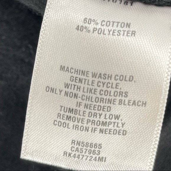 NWT ABOUND Women's Porpoise Cozy Crew Neck Cropped Black Sweatshirt Size S - Picture 6 of 6